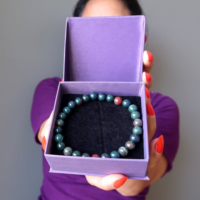 bloodstone bracelet 7mm best seller