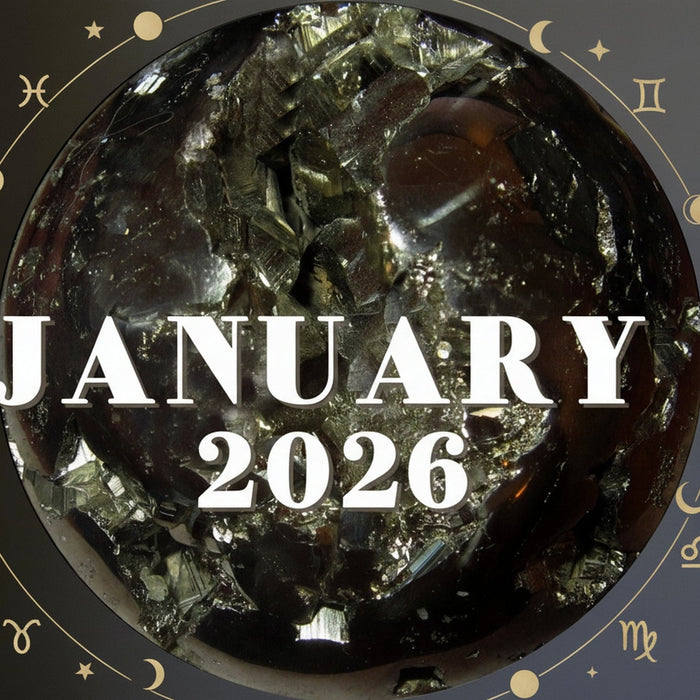january 2026 horoscope with pyrite sphere