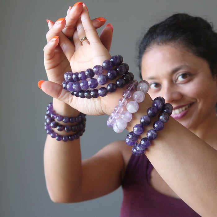Light or Dark Amethyst Bracelets?