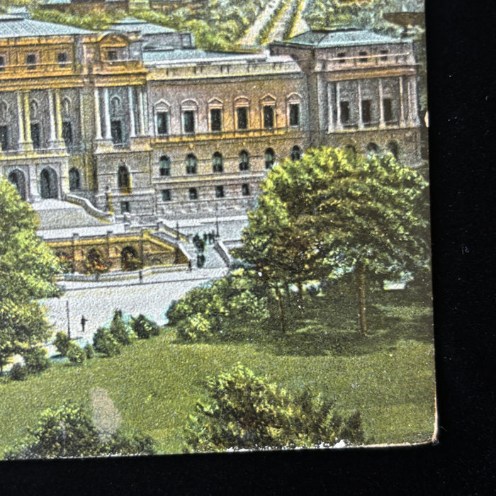 Antique Postcard 1909 Washington DC Congressional Library Roslyn MD Posted