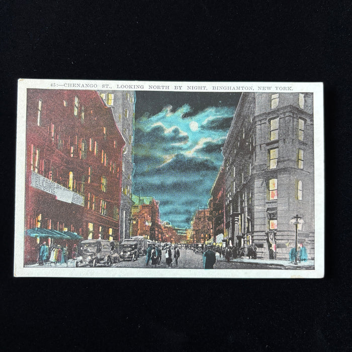 Vintage Postcard Lot Upstate New York Day Night Street Cars Binghamton Lakeside