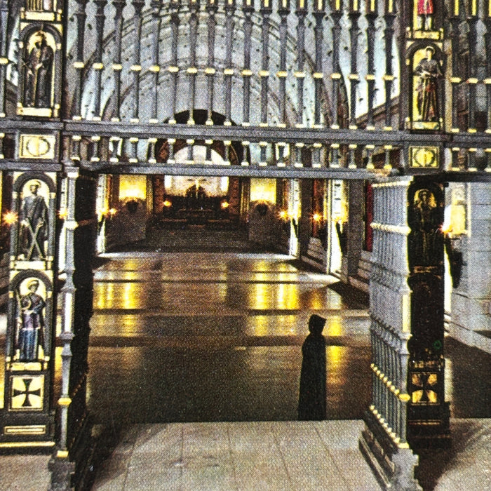 Vintage Postcard Spain Santa Cruz Valle Caidos Crypt Basilica Reja Gate