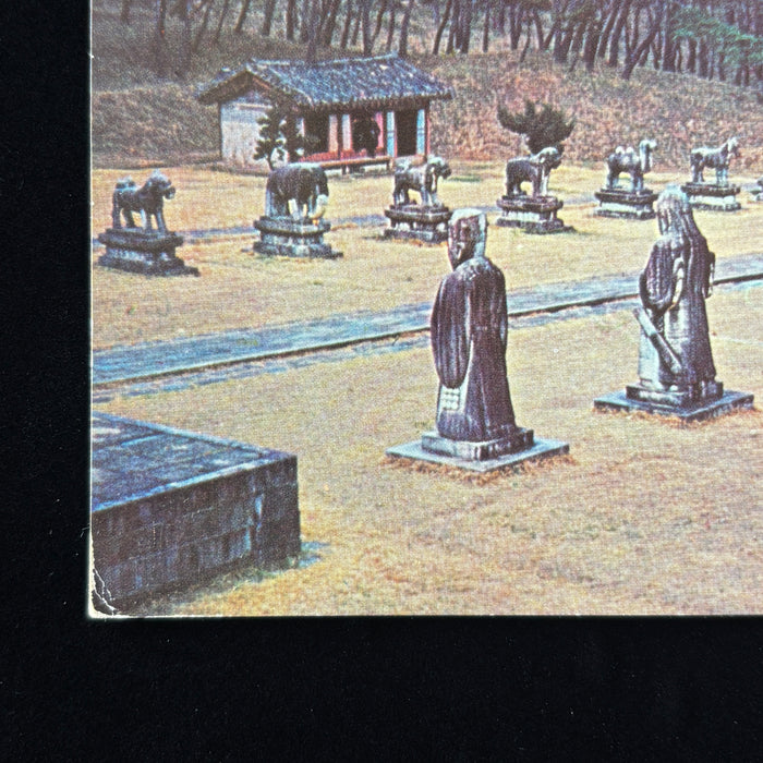 Vintage Postcard USO Club San Francisco Military APO 301 Kings Tombs Seoul Korea
