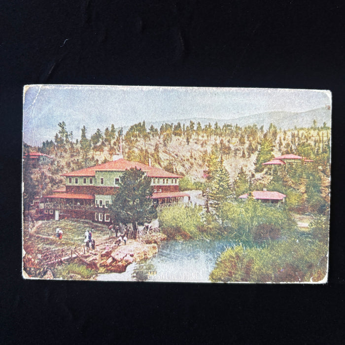 Antique Postcard 1912 Sporty Dog Little Lamb Denmark Jensen Green Bay WI Lodge