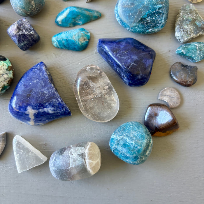 Crystal Tumbled Stone Bundle: Mandala Grid Wounded Warriors