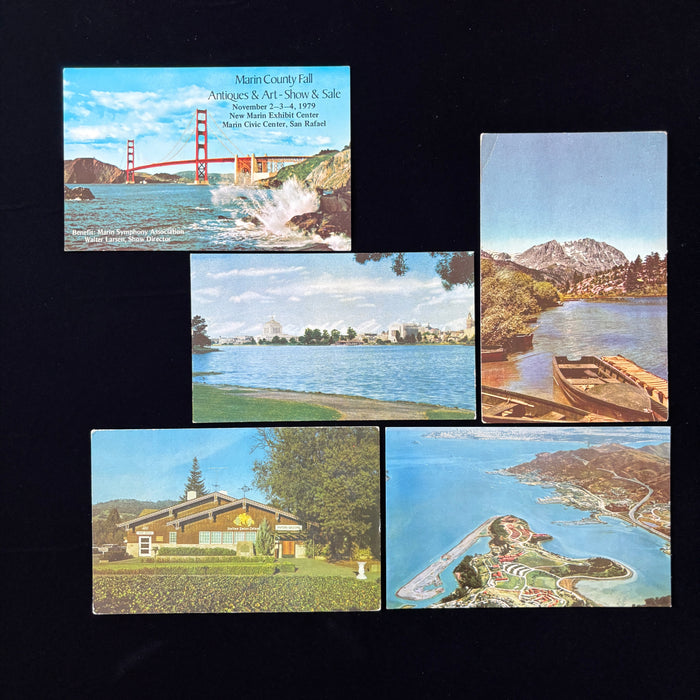 Vintage Postcard Lot California Mill Marin Art Lake Merritt Oakland Winery Boat