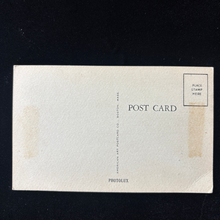 Vintage Postcard 1930s Medomak River Waldoboro Maine Photolux Riverfront