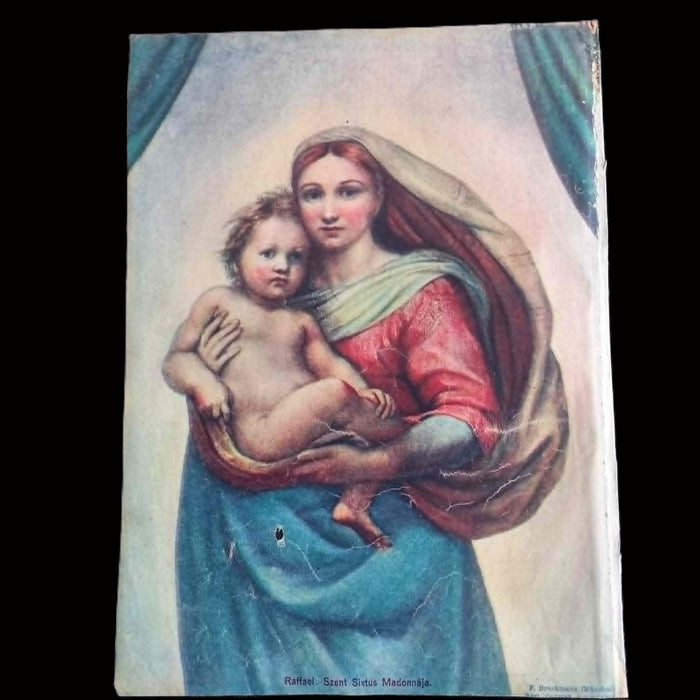 Vintage Ephemera 1930 Raphael Sistine Madonna Art Page Scrapbook Journaling