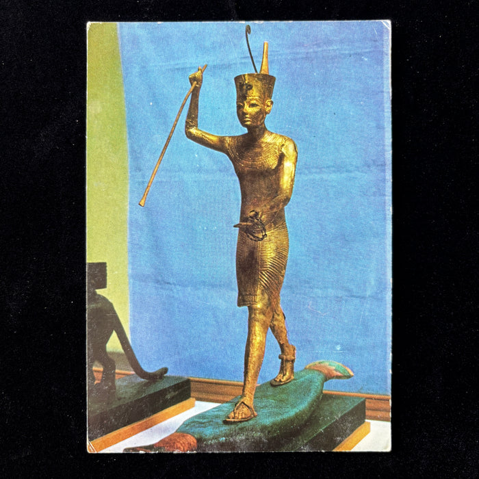 Vintage Postcard 1979 Germany Götter Und Pharaonen Tutankhamun Harpoon Nefertiti