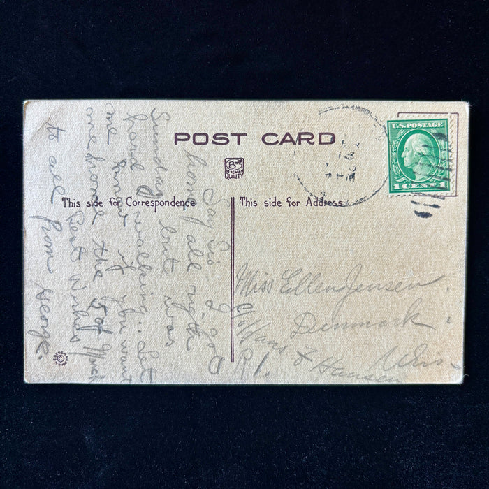 Antique Postcrd 1913 Lost Site Walk Sioux Falls SD Seney Island Big Sioux River