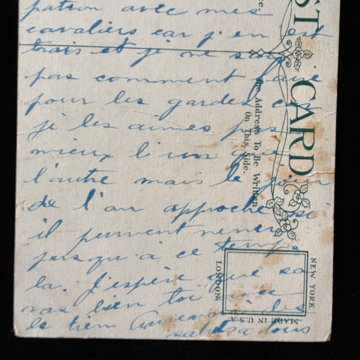 Antique Postcard 1913 Romantic Scandal Commander Beatty British Navy