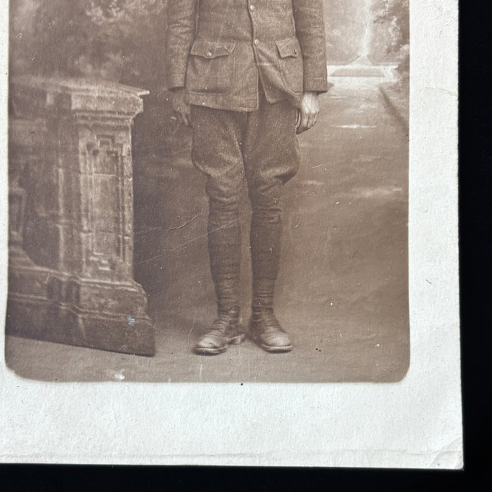 Antique Postcard Lot WWI Army Soldier RPPC Same Man 19th Engineers USA France