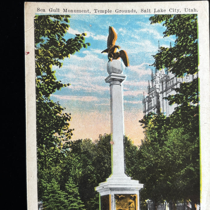 Vintage Postcard Lot Salt Lake City Utah Mormon Tabernacle Sea Gull Train Sunset