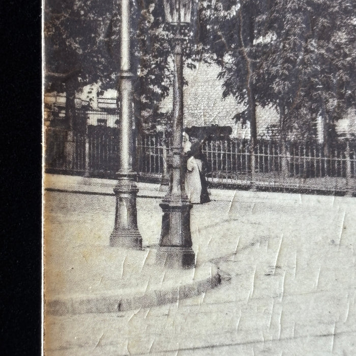 Antique Postcard Brussels Belgium Porte De Hal Gate Edwardian Street Life Gothic