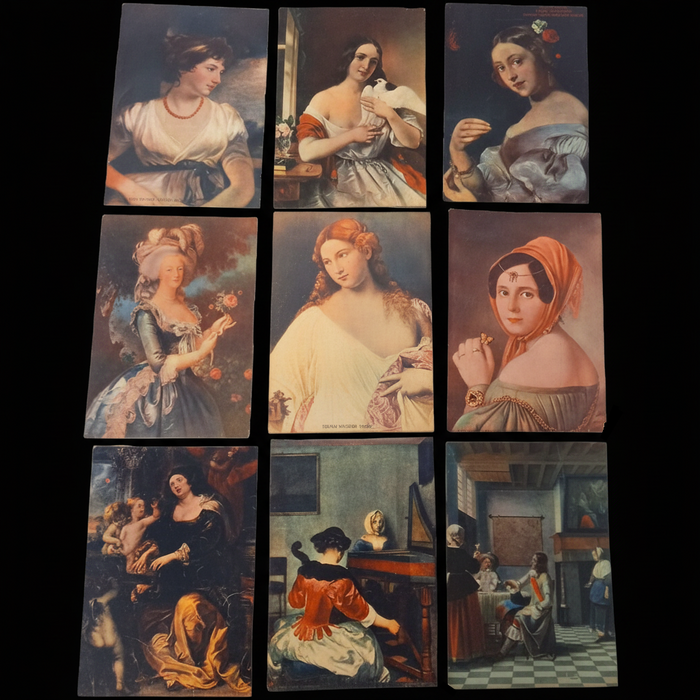 Vintage Art Prints 1930 Classical Women Titian European Decor Journaling Ephemera