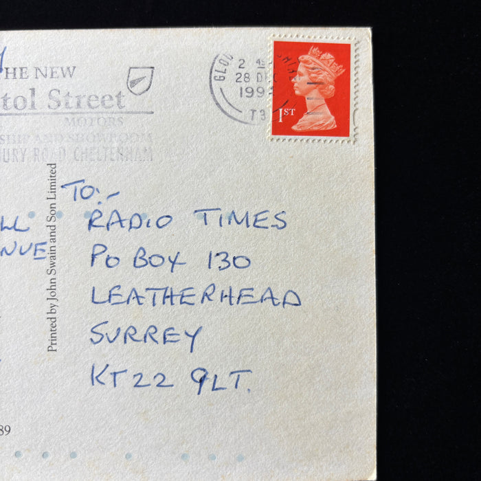 Vintage Postcard 1994 Radio Times Keith Floyd Giveaway Paris Street Horse Police
