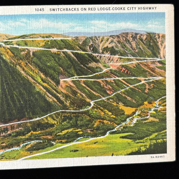 Vintage Postcard Lot Montana Switchbacks Harding Way Red Lodge Cooke City Hwy