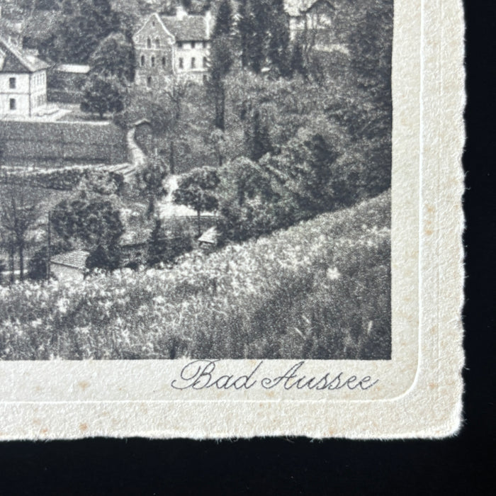 Antique Postcard 1912 Salzkammergut Bad Aussee Austria Dead Mountain Snow Church