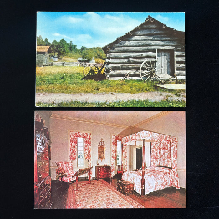 Vintage Postcard Lot Rustic Virginia Blacksmith Shop Mothers Room Mabry Mill