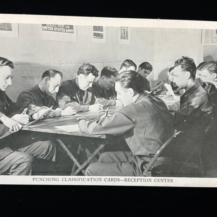 Vintage Postcard Lot WW2 Barrack Psych Test Shoe Fitting Army Camp Training Life