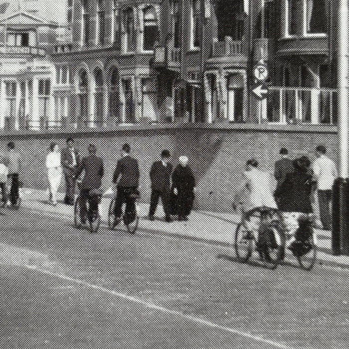 Vintage Postcard 1955 Scheveningen Blvd Bikes Cars Netherlands The Hague