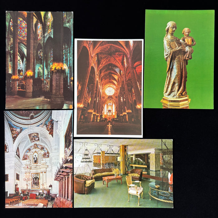 Vintage Postcard Lot Mallorca Spain Palma Cathedral Valldemossa Hotel Travel