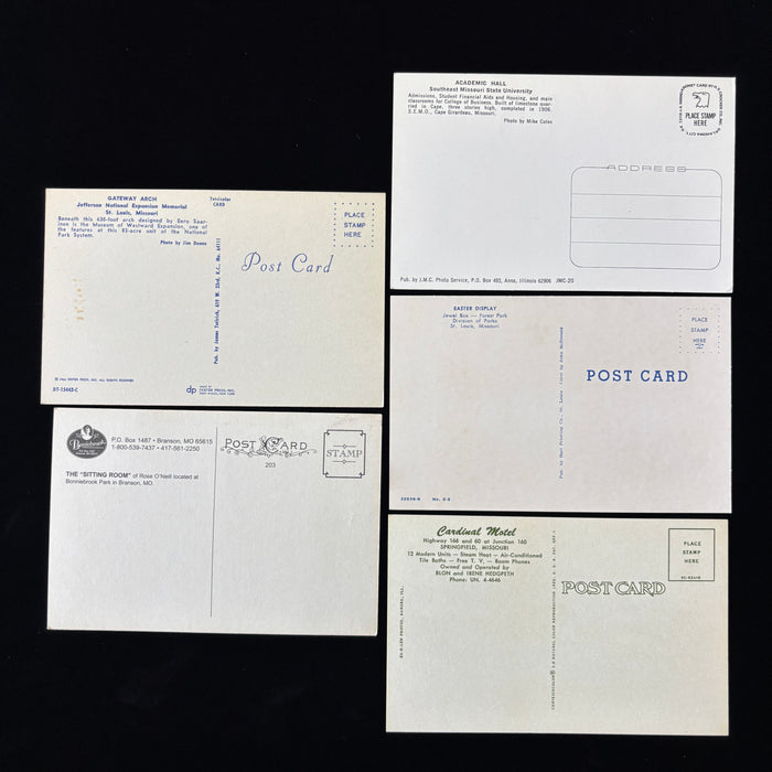 Vintage Postcard Lot Missouri Mid-Century Arch Kewpie Rose ONeill Motel Branson