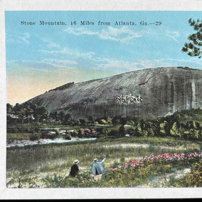 Vintage Postcard Lot 5 Stone Mountain Atlanta GA Historic Cars Mountain Monument