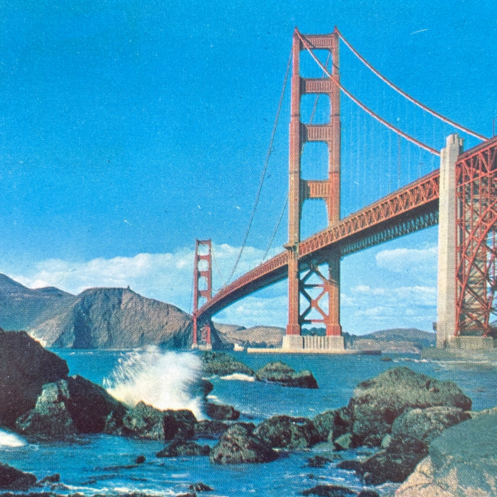 Vintage Postcard Lot San Francisco Golden Gate Cable Car Fishermans Wharf BART