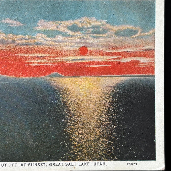 Vintage Postcard Lot Salt Lake City Utah Mormon Tabernacle Sea Gull Train Sunset