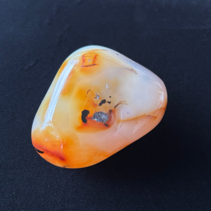 Carnelian Palm Stone Primal Spirit Fire Orange Crystal
