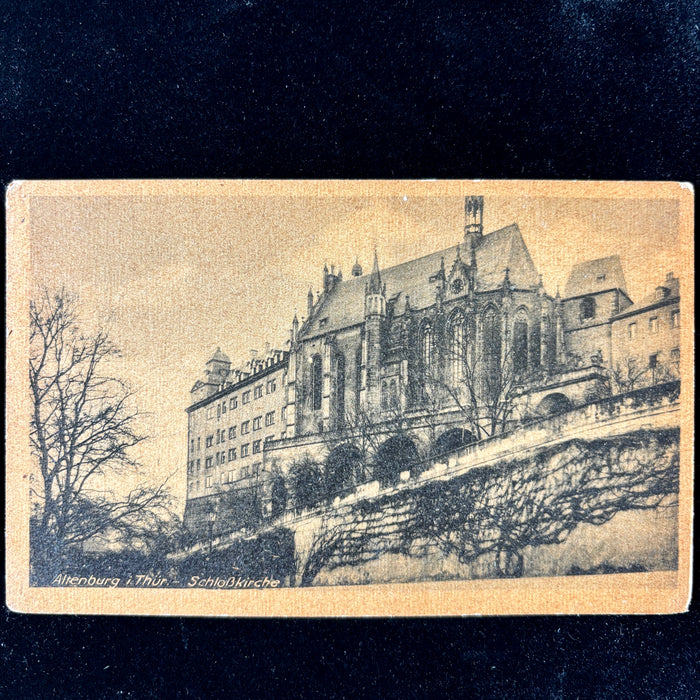 Antique Postcard 1910 Winter Schloss Castle Thuringia Germany