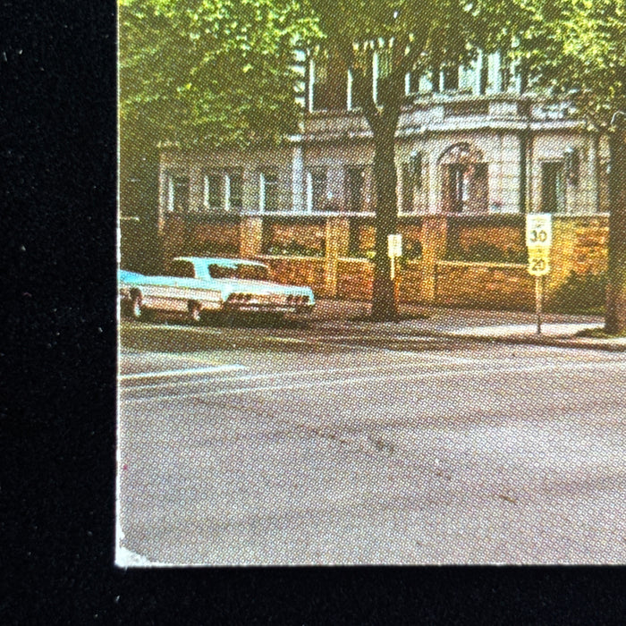 Vintage Postcard 1970s Oak Park Arms Hotel IL Classic Car Religious Conversation