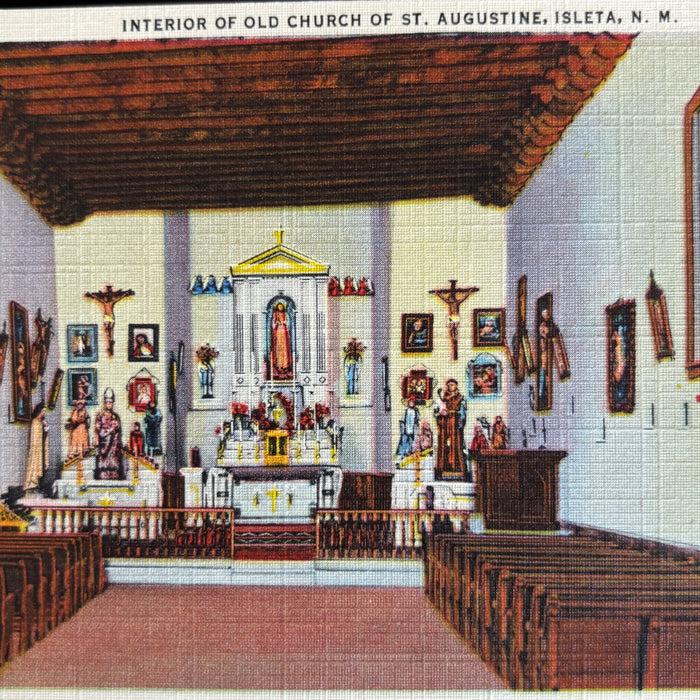 Vintage Postcard Lot New Mexico San Miguel Mission Old Spanish Church Catholic