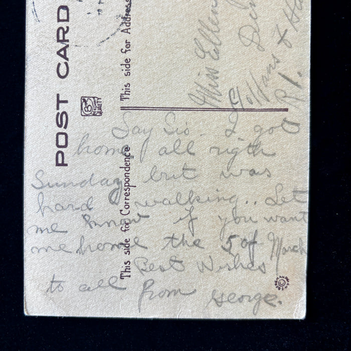 Antique Postcrd 1913 Lost Site Walk Sioux Falls SD Seney Island Big Sioux River