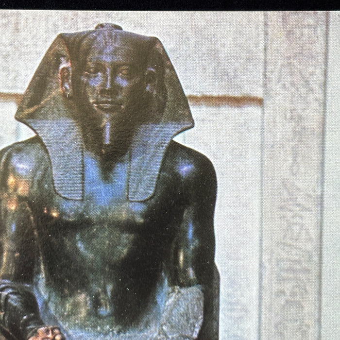 Vintage Postcard Pharaoh Khafre Egyptian Art Museum Cairo Dutch Academic Köln
