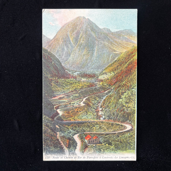 Antique Postcard 1900s Pyrenees Mountain Railway Alpine France Chemin de Fer