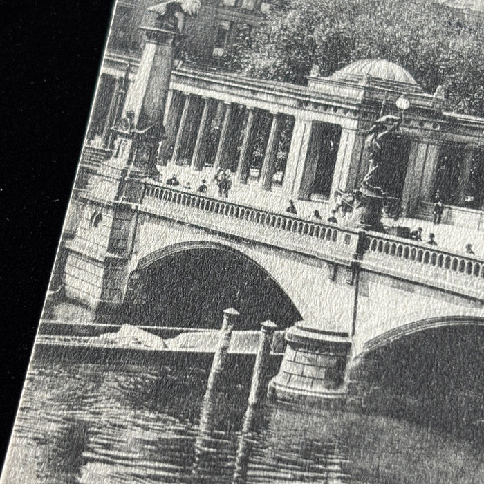 Antique Postcard 1913 Divorce Greeting Berlin Friedrichsbrucke Germania Stamp