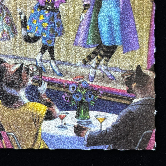 Vintage Postcard Alfred Mainzer Anthropomorphic Cat Fashion Show Theater Dog