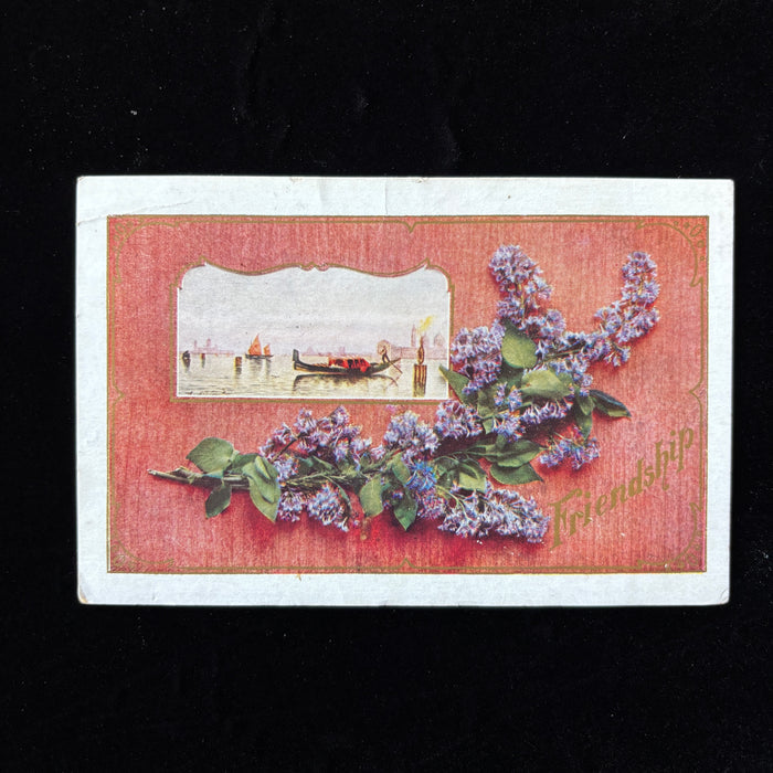 Antique Postcard 1911 Gondola Germantown West Middletown OH Venice Friendship