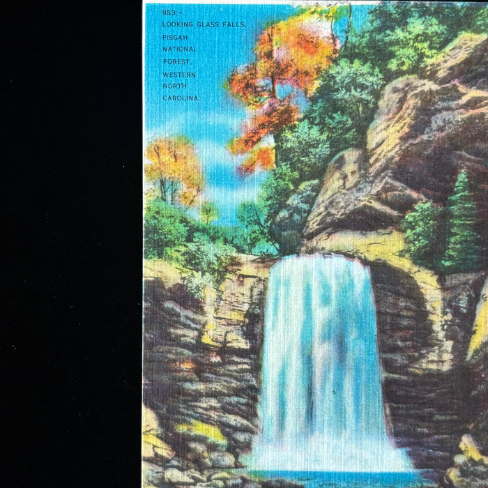 Vintage Postcard Lot Sunset North Carolina Green River Lake James Linville Falls