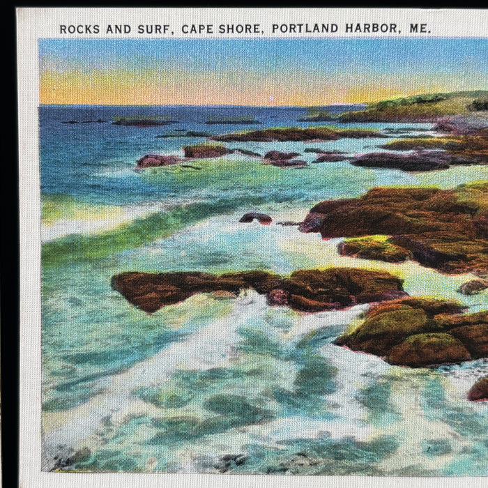 Vintage Postcard Lot Dramatic Coast Cliff Ocean Portland Maine Surf White Head
