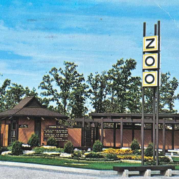 Vintage Postcard 1971 Assiniboine Park Zoo Winnipeg Manitoba Canada Moon Trip