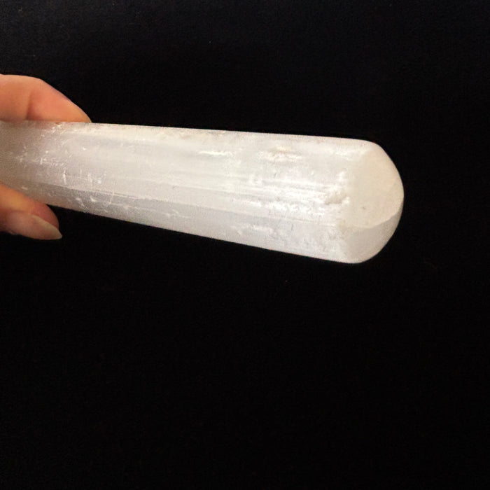 Selenite Wand White Satin Spar Cleansing Massage Stone