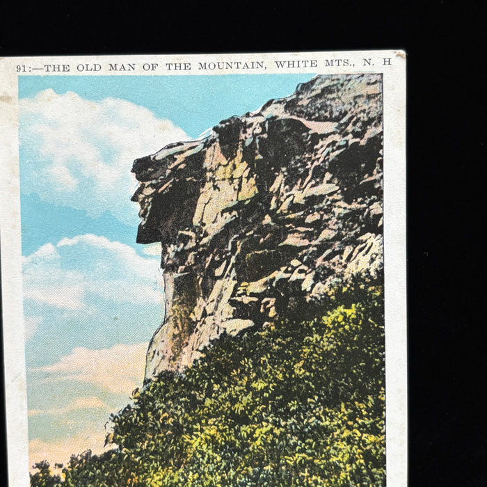 Vintage Postcard Lot Old Man Mountain East Jaffrey New Hampshire Natural Wonders