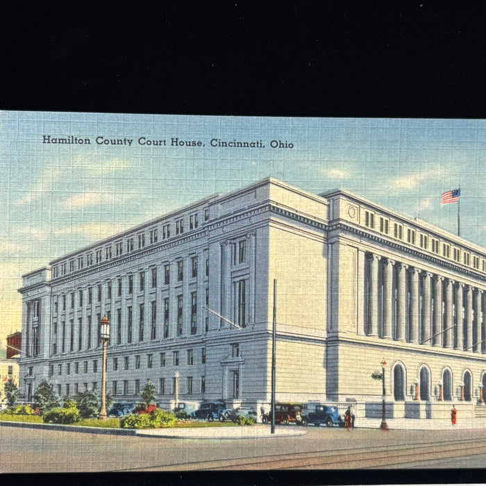 Vintage Postcard Lot Ohio Cincinnati Cleveland Court House Cars River Boats
