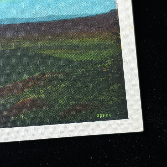 Vintage Postcard 1939 Blue Ridge Mt Sunset Skyline Dr Norfolk Western Railway VA