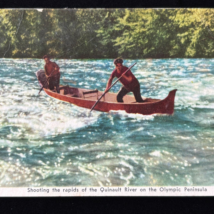 Vintage Postcard 1940s Soldier Mail Set WWII Saga War Norwegian Quinault River