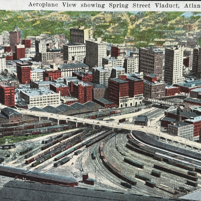 Vintage Postcard Lot Rail to Air Atlanta GA Terminal Station Airport Car Viaduct