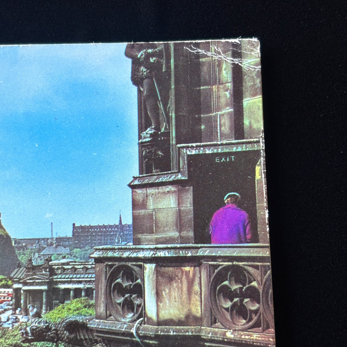 Vintage Postcard 1964 Behave Hogmany Edinburgh Castle Scott Monument Scotland